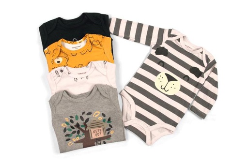 Set 5 Bodys Manga Larga Oso