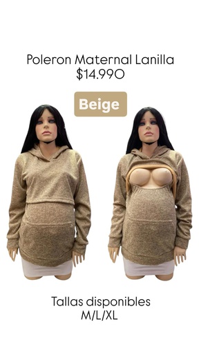 Poleron Maternal Lanilla