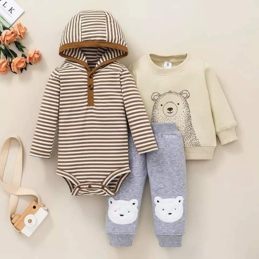 Conjunto Buzo Forrado 3P Oso